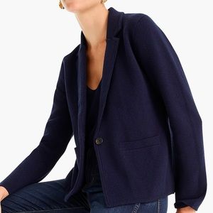cropped sweater blazer